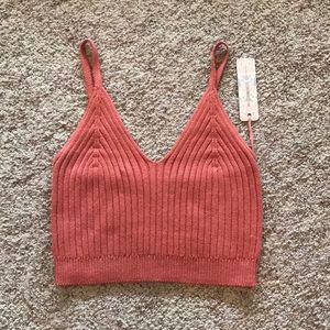 Iris knit cropped top